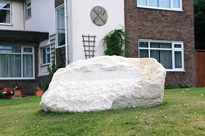 Mount Lourdes Sign